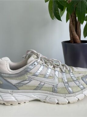 Women Size 9 Nike P-6000 Phantom Light Army White Silver Shoes